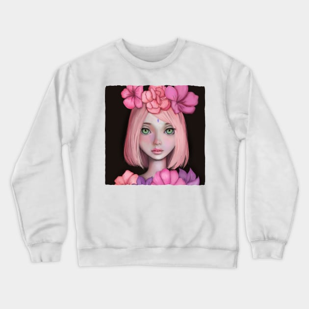Girl Crewneck Sweatshirt by asteltainn
